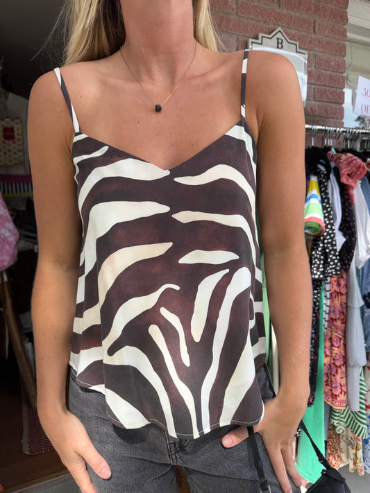 Mara Hoffman | Cami Zebra Top, S