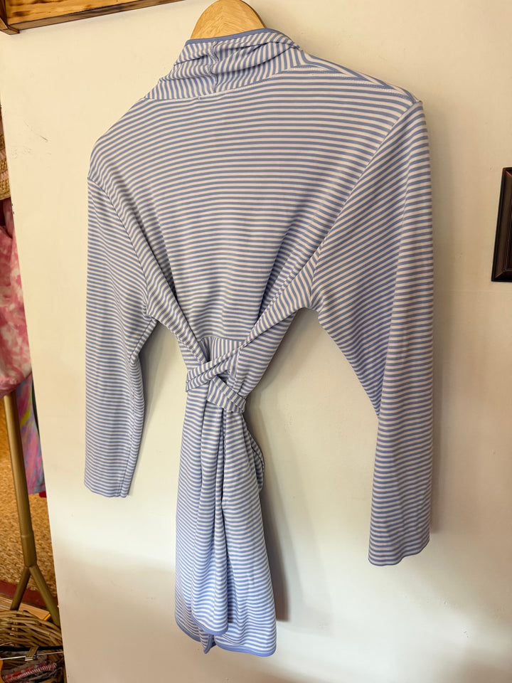 Lake | Striped Robe, S