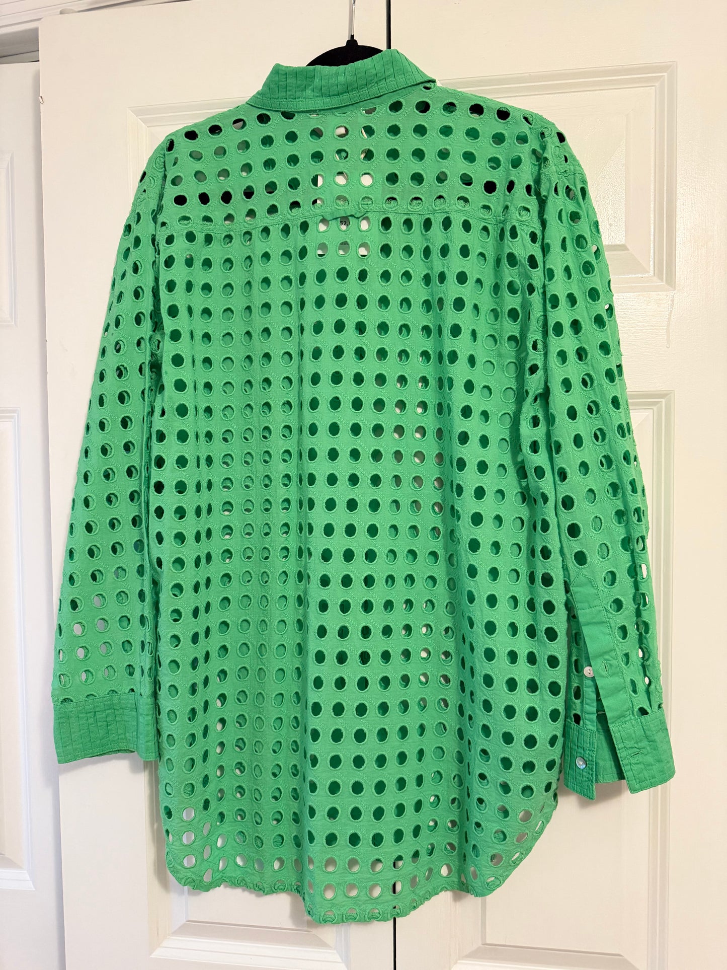 Solid & Striped | Green Button Down, M