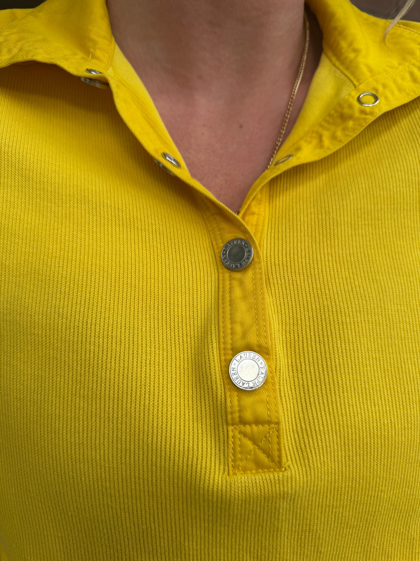 Ralph Lauren | 100% Cotton Long Sleeve Snap-Button, S