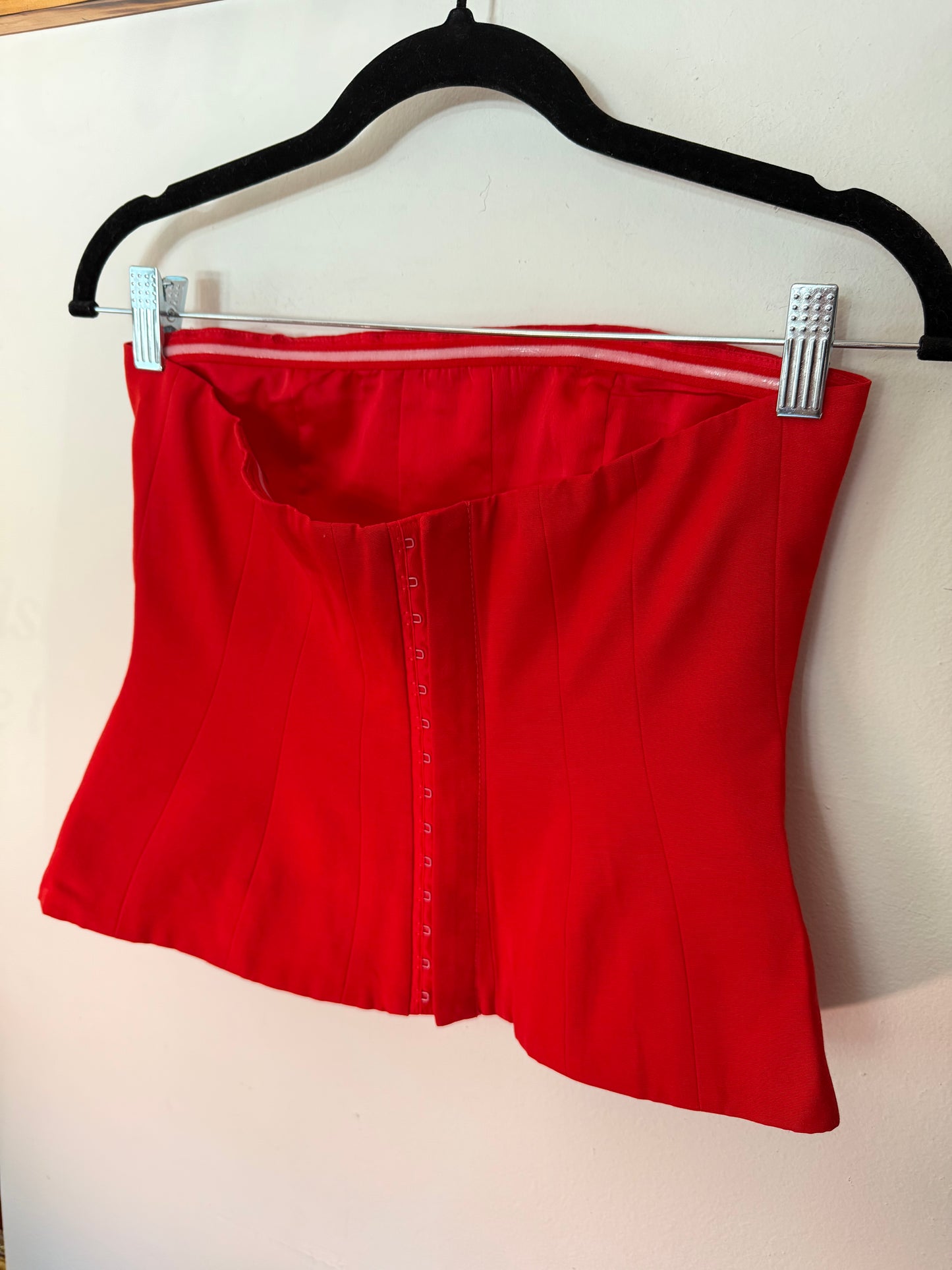 Staud | Red Corset Top