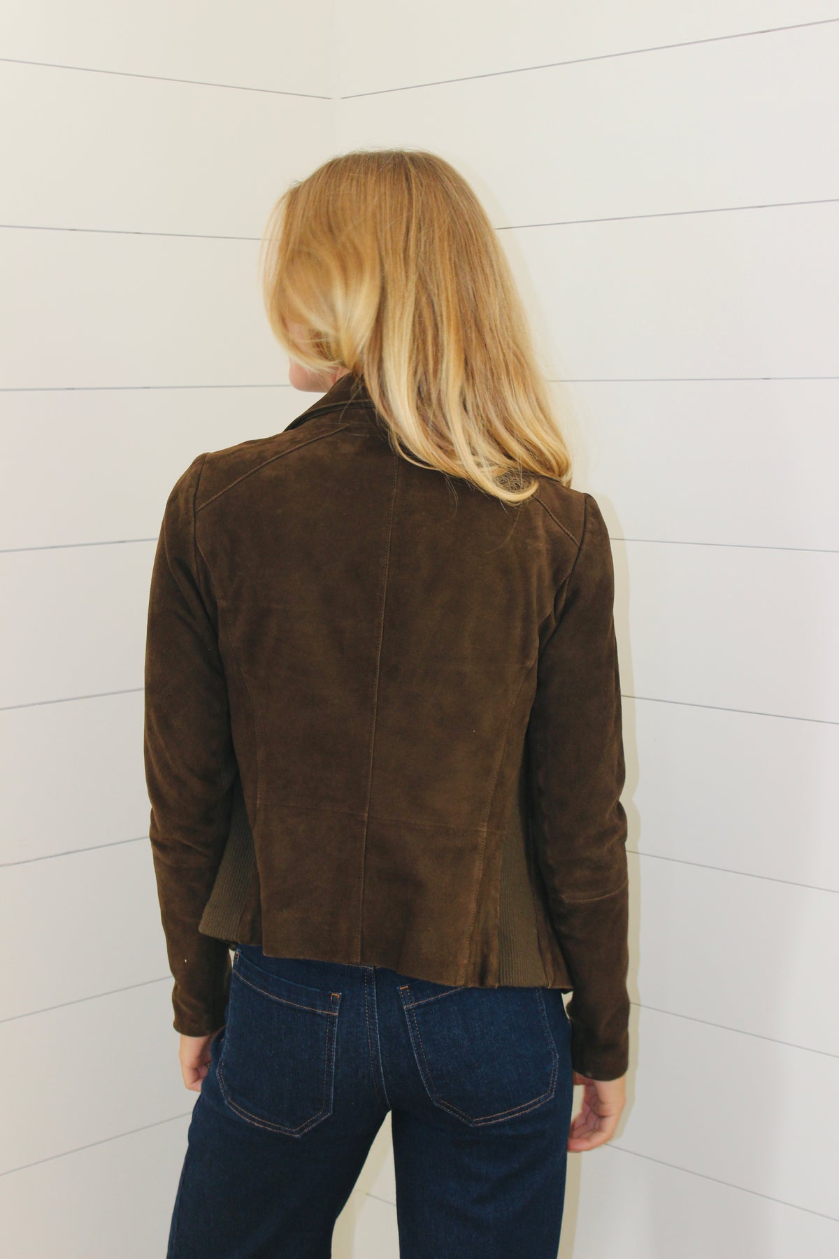 Vince. | Suede Scuba Jacket, XS