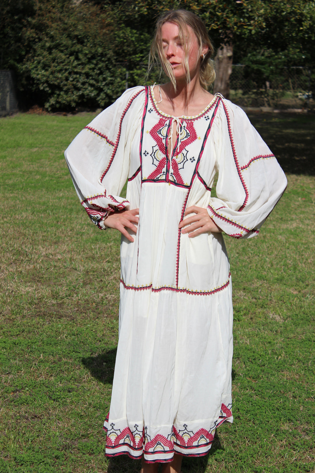 Free People | Boho Long Sleeve Maxi Dress, XS