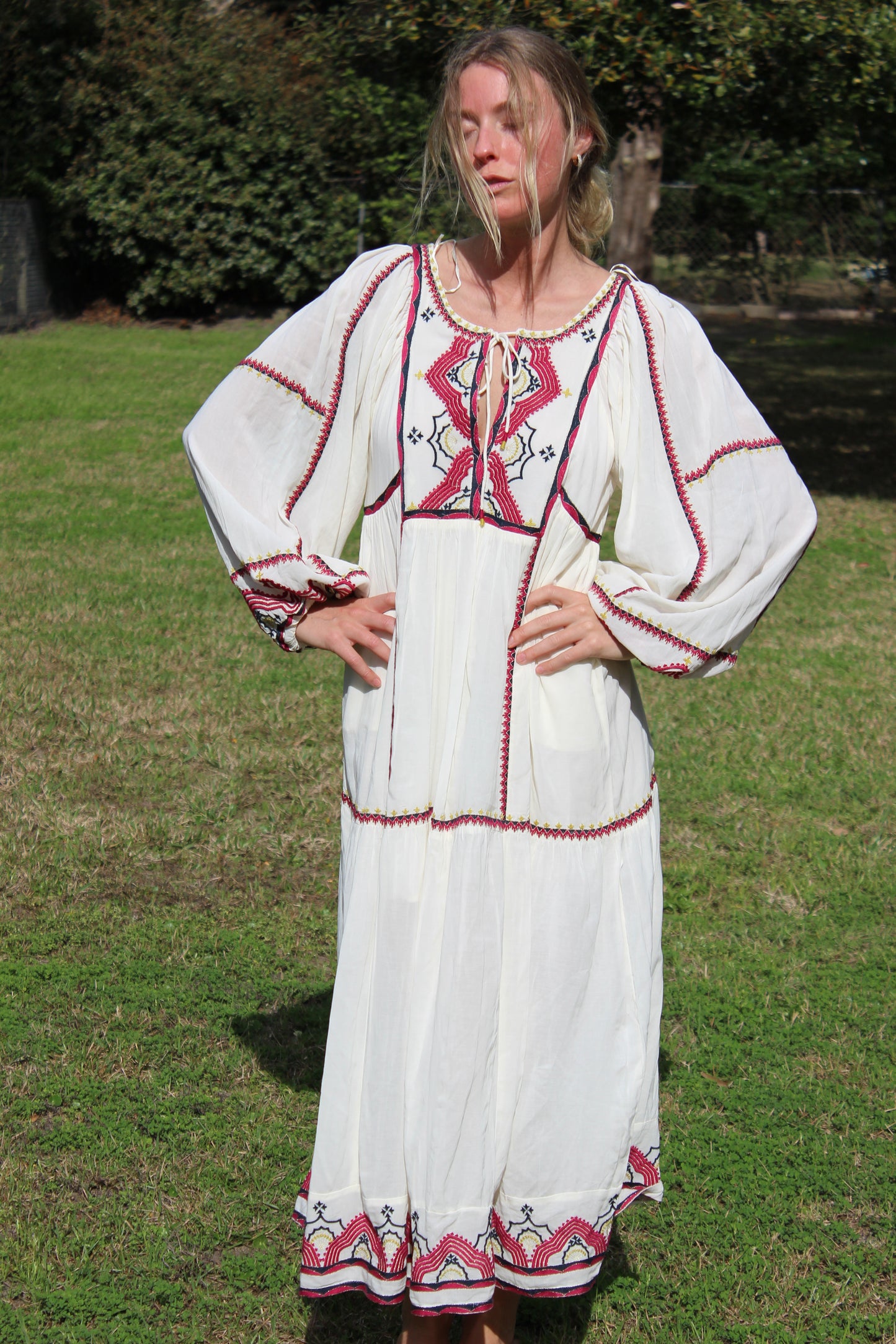Free People | Boho Long Sleeve Maxi Dress, XS