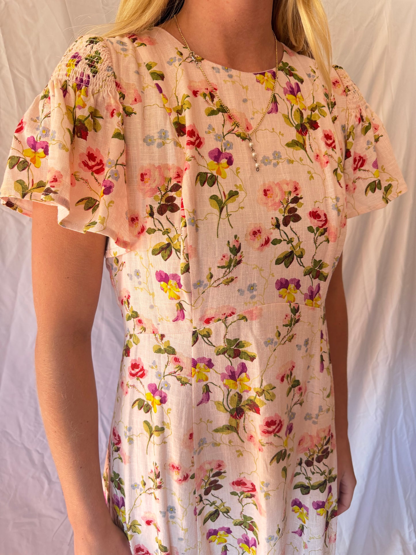 Hill House | Floral Print Maxi Dress, S