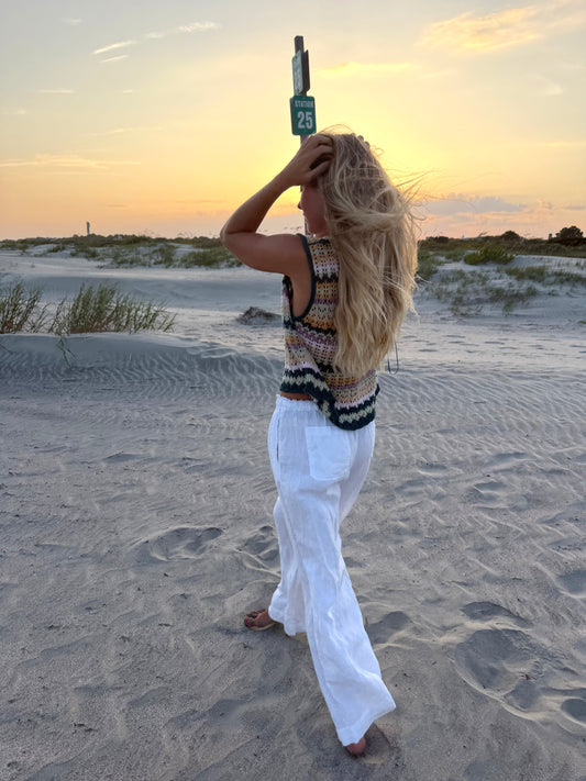 Tyler Boe  | Linen Wide Leg Pants, S