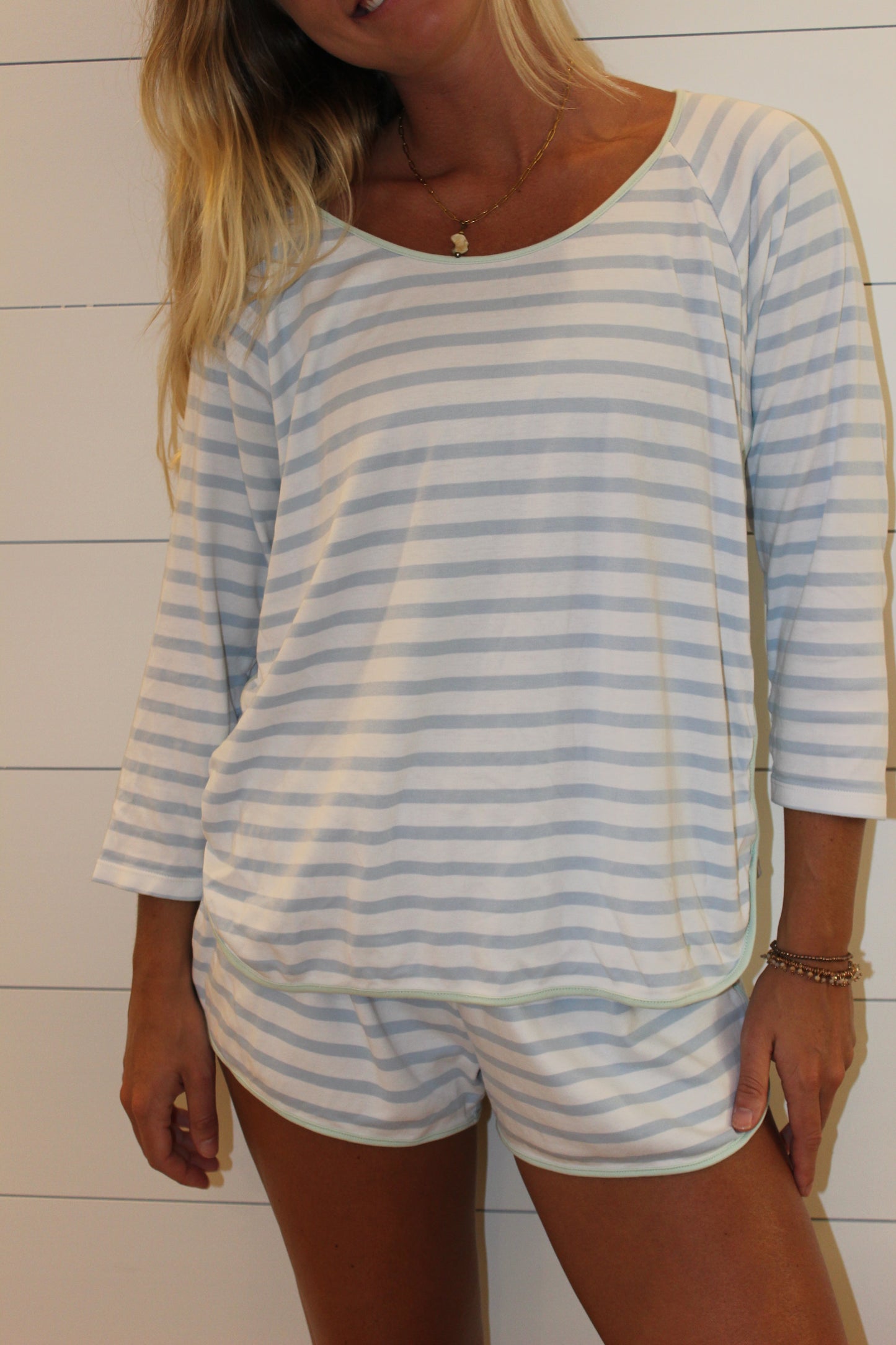 Lake |  Striped 3 Piece Pima Bundle, L