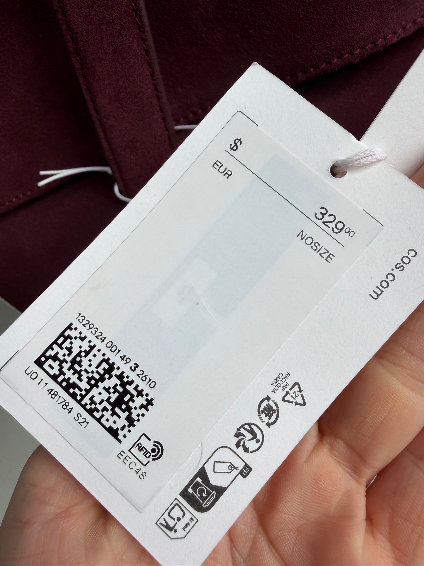 COS | Cow Leather Easel Tote Bag