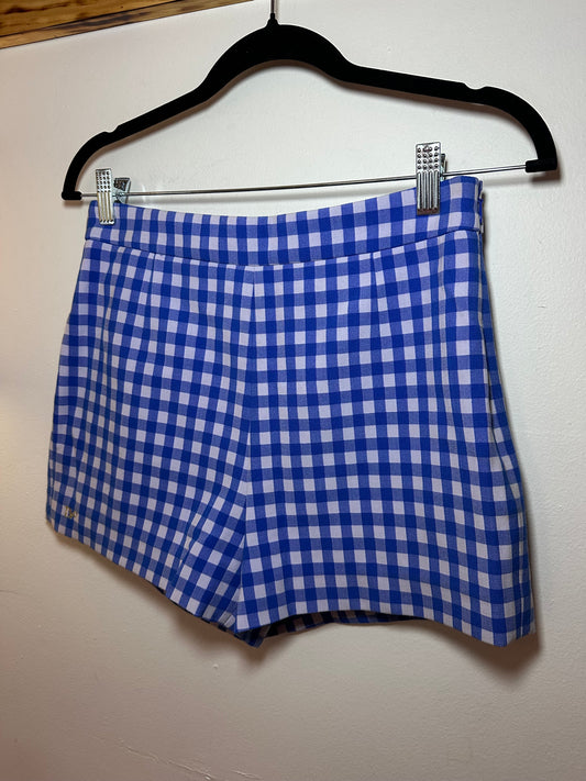 DianeVonFurstenburg | Blue Gingham Shorts