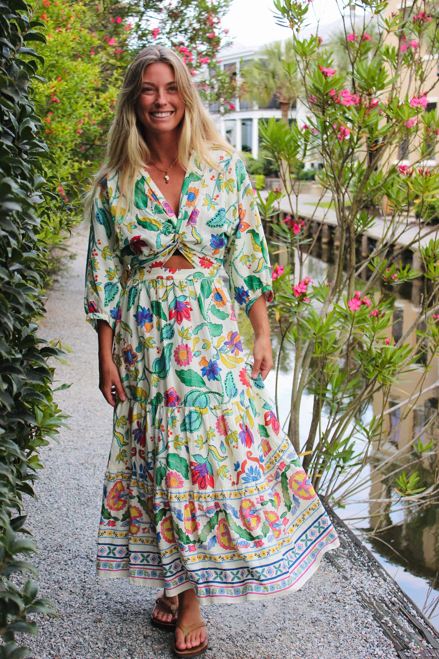 Zara | Floral Maxi Dress, S