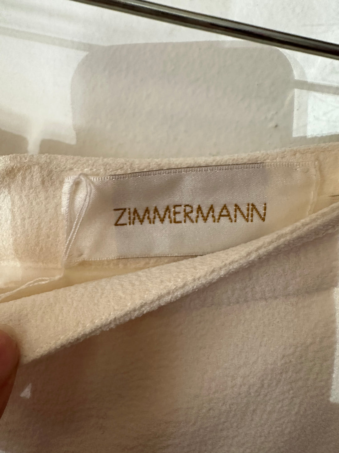 Zimmerman | Winter White Straight Leg Pants, 0