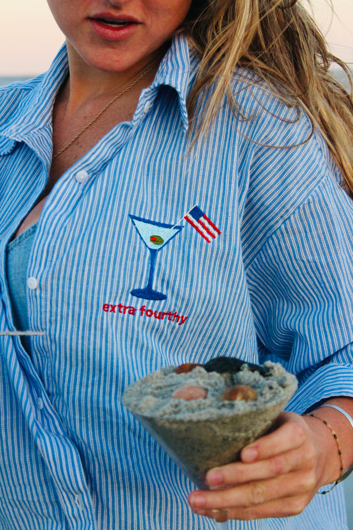 Endsley | "Extra Fourthy" Martini Button Down, L