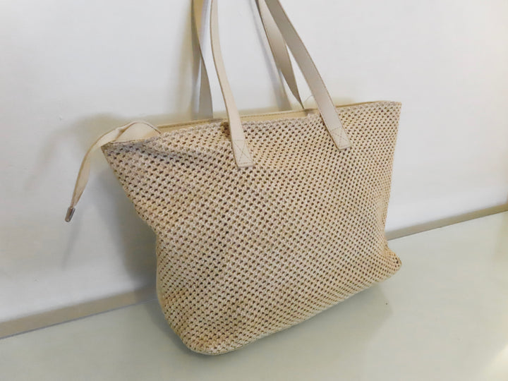 Medium Rattan Beach Bag