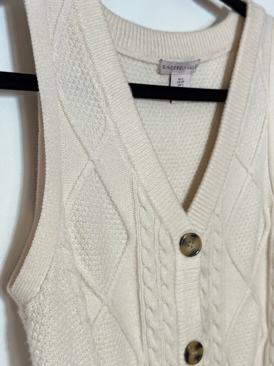 Sincerely Jules | Cream Sweater Vest