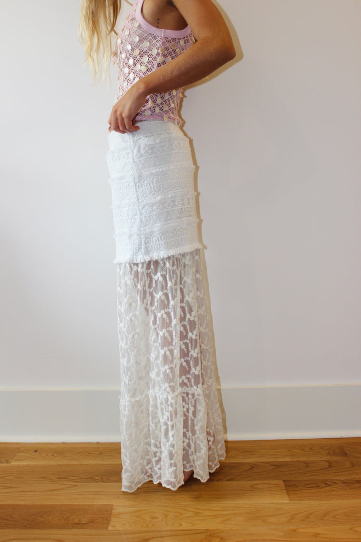Gimmick | Lace Maxi Skirt, S
