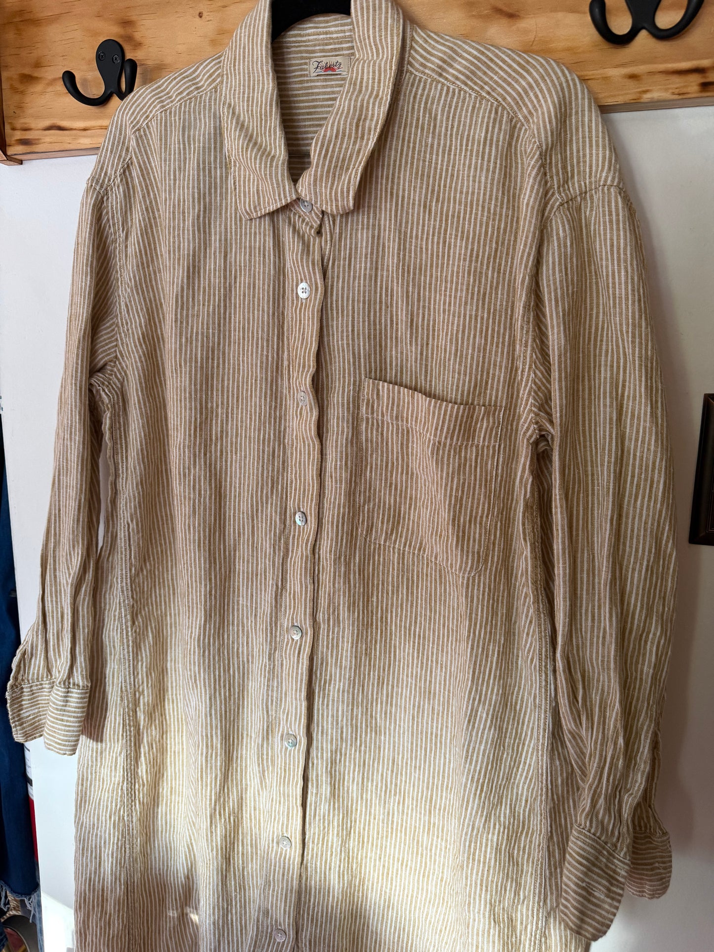 Faherty | Button Down Dress, M