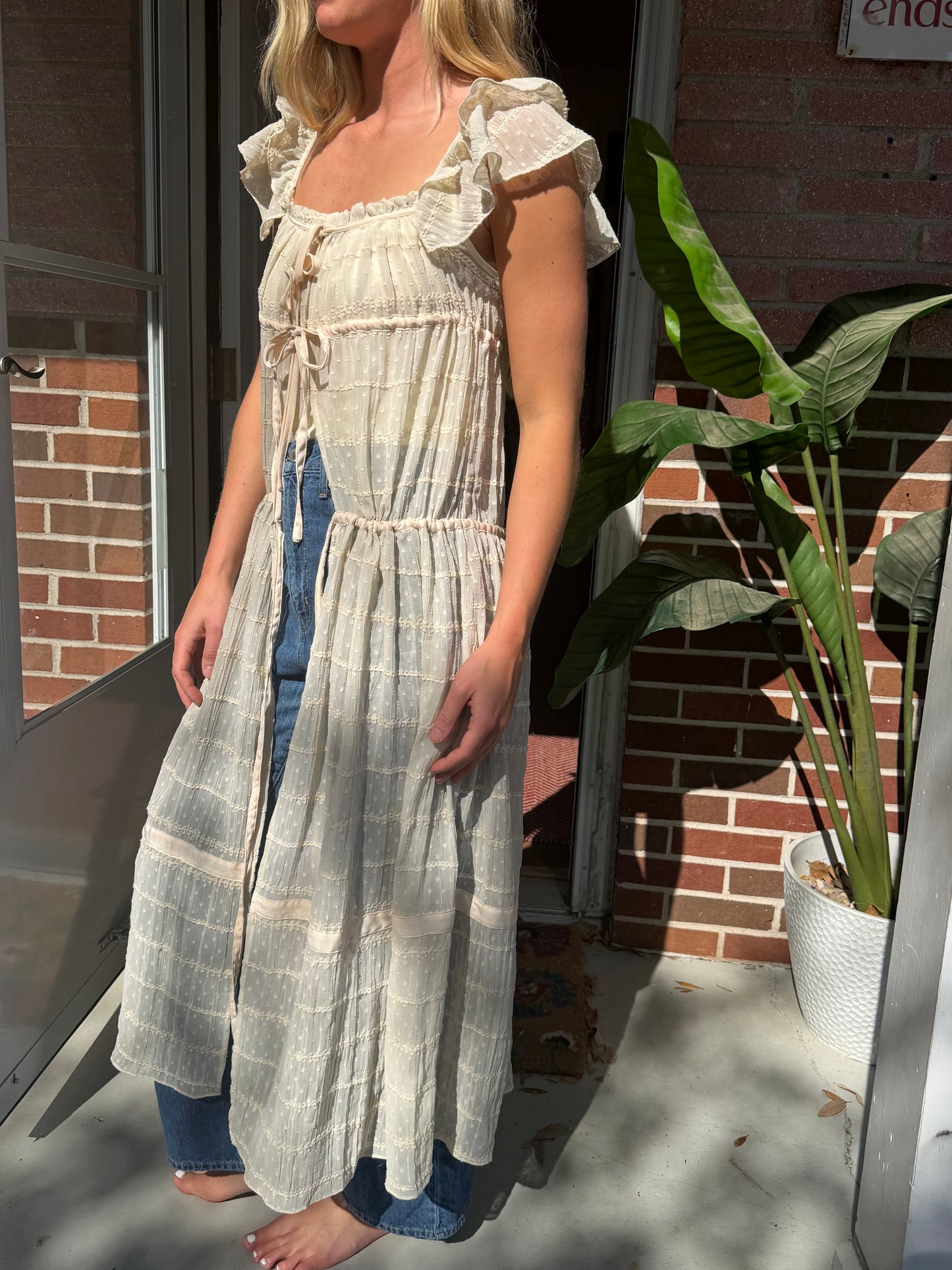 Free People | Lace Sheer Overlay, XS