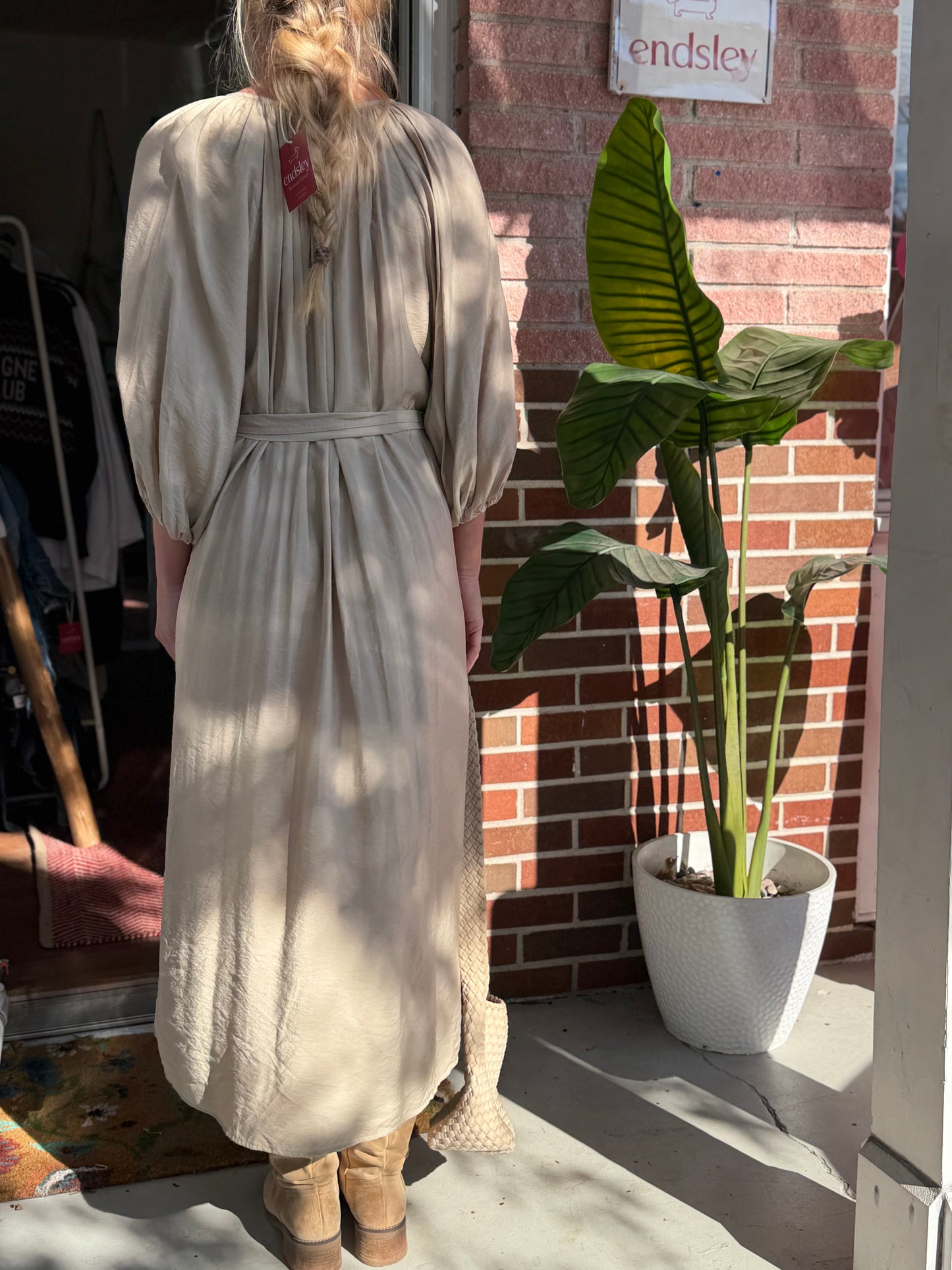 & Other Stories | Button Down Tie Waist Dress, XS