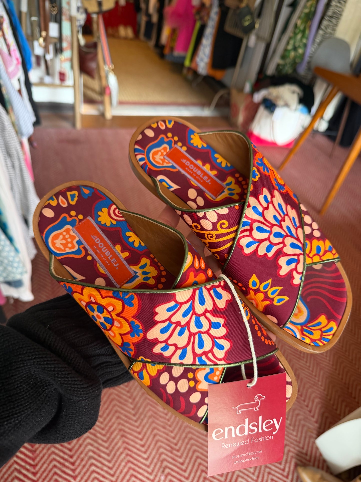 La Double J | Colorful Pattern Sandals , 37