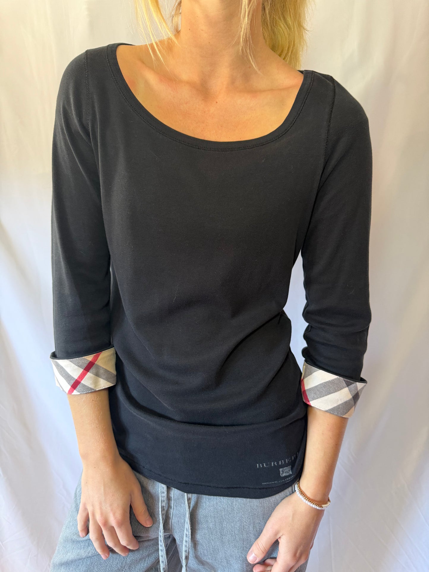 Burberry | Patterned Long Sleeve Top, L