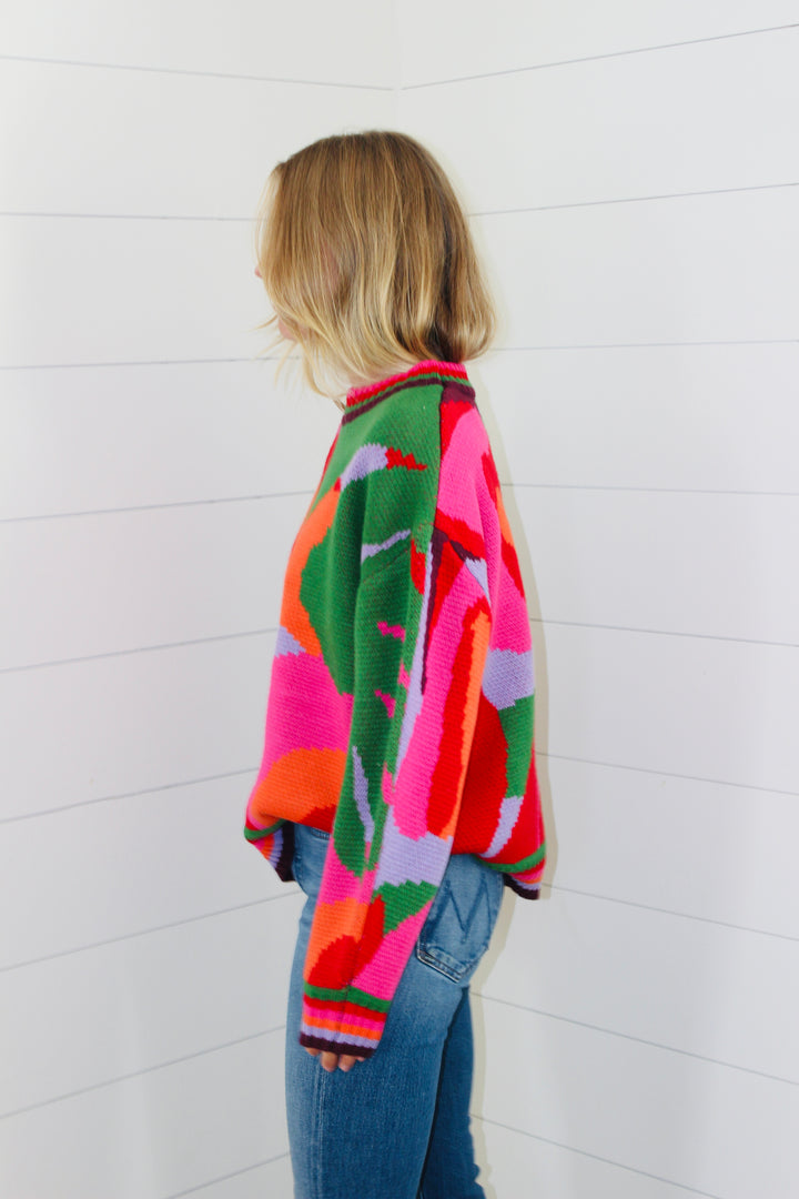 See And Be Seen | Abstract Knit Sweater, S