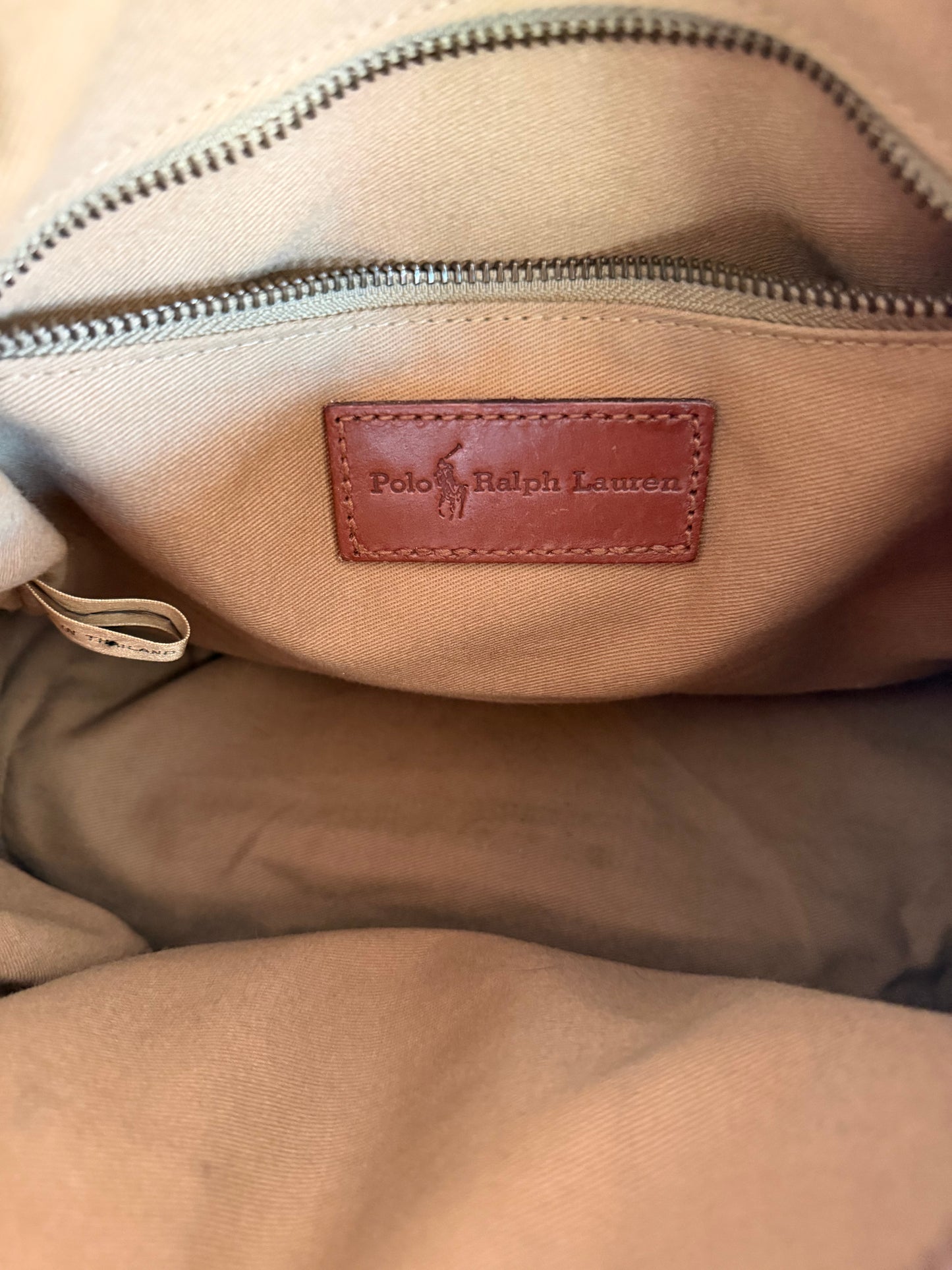 Vintage Polo Ralph Lauren | Leather Plaid Satchel Handbag