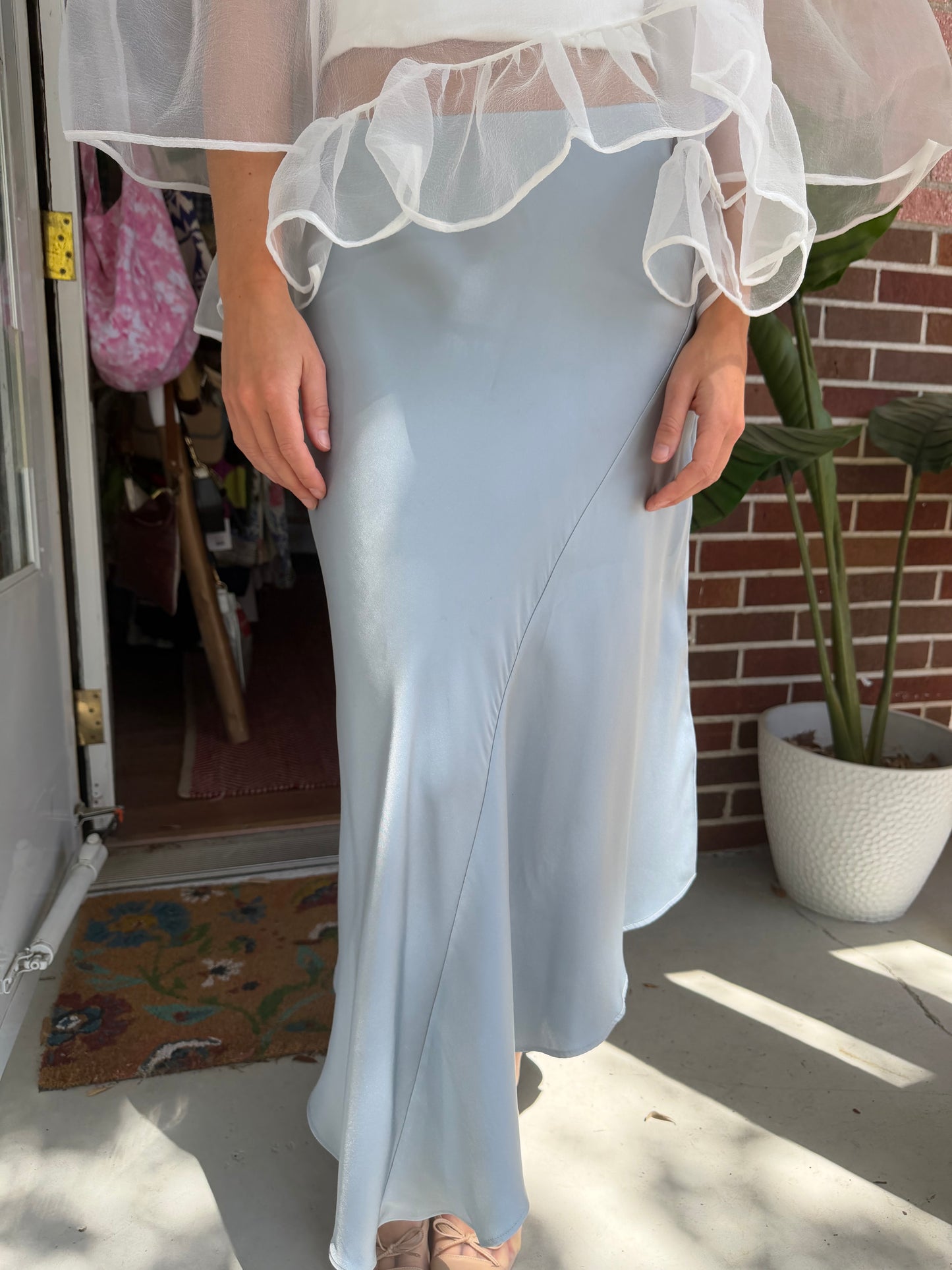 Annie Bing | Bailey Silk Skirt, M