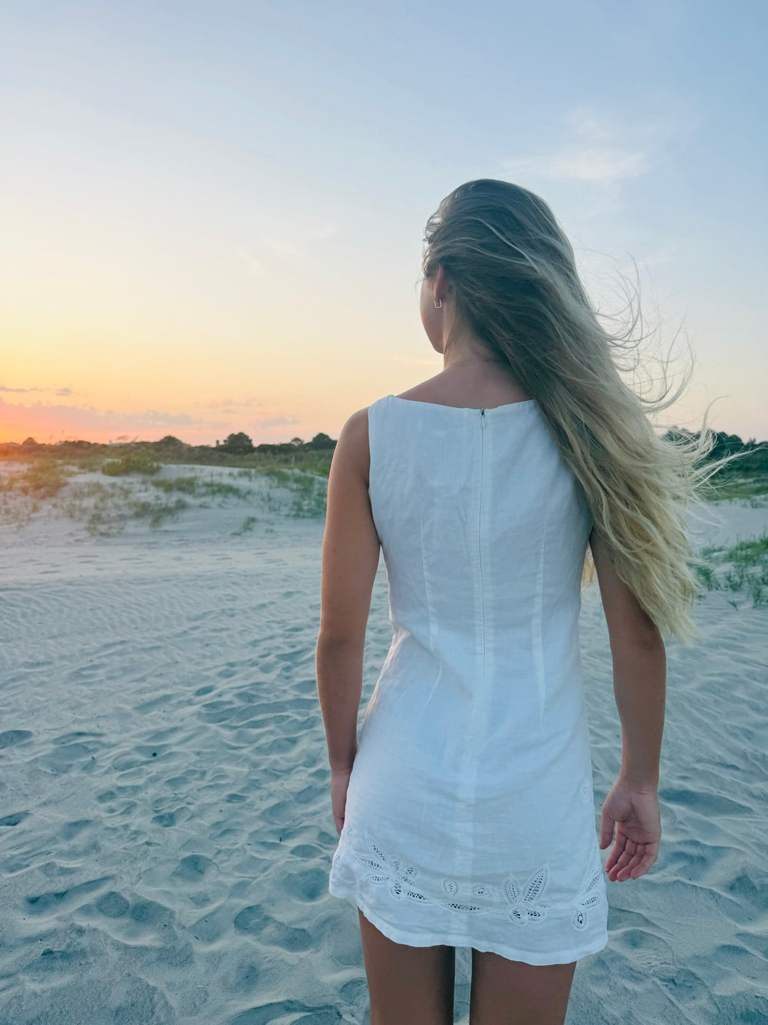 Rental Star |  Vintage Linen Shift Dress, S/M
