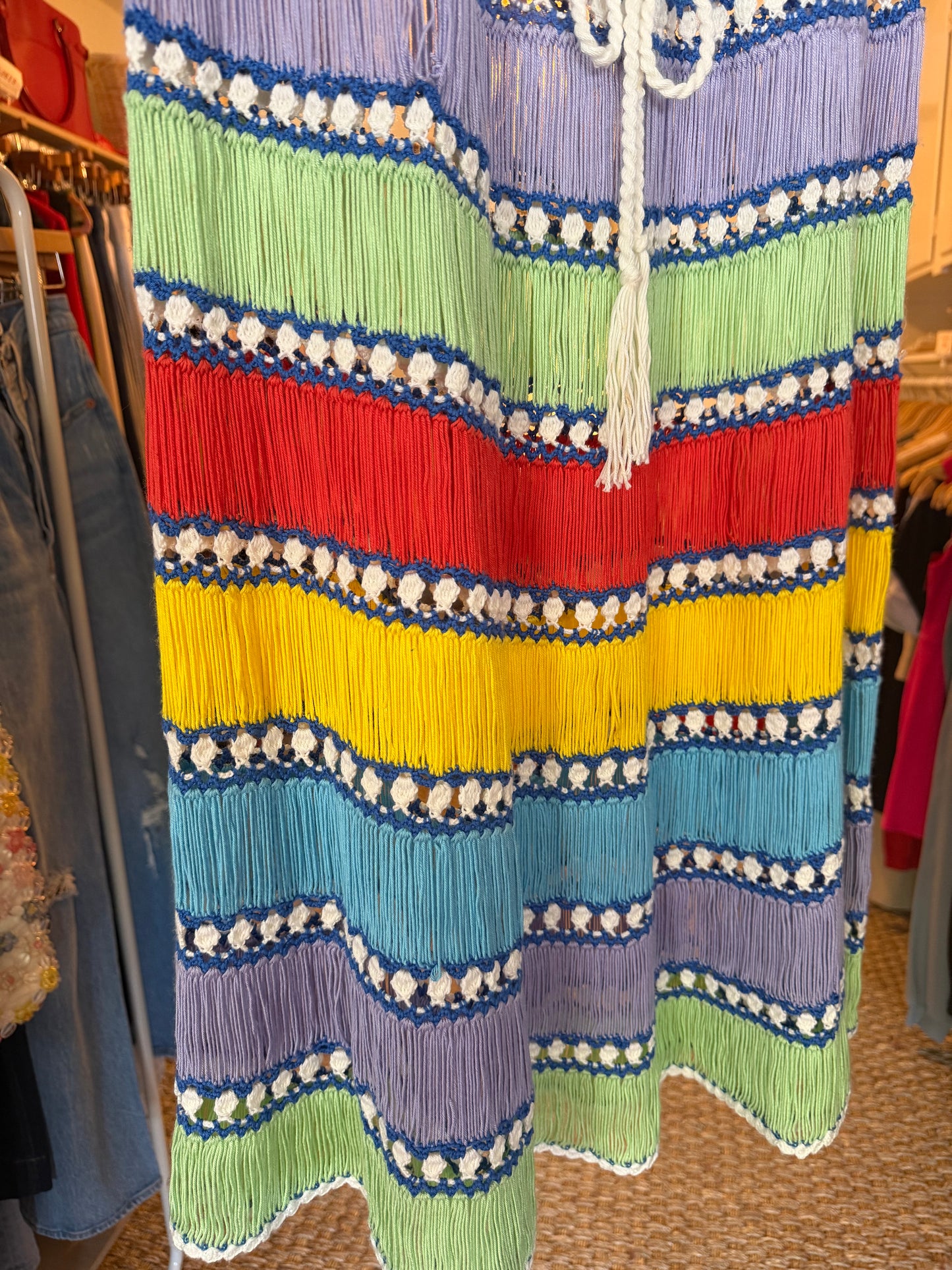 my beachy side | Colorful Boho Coverup, S