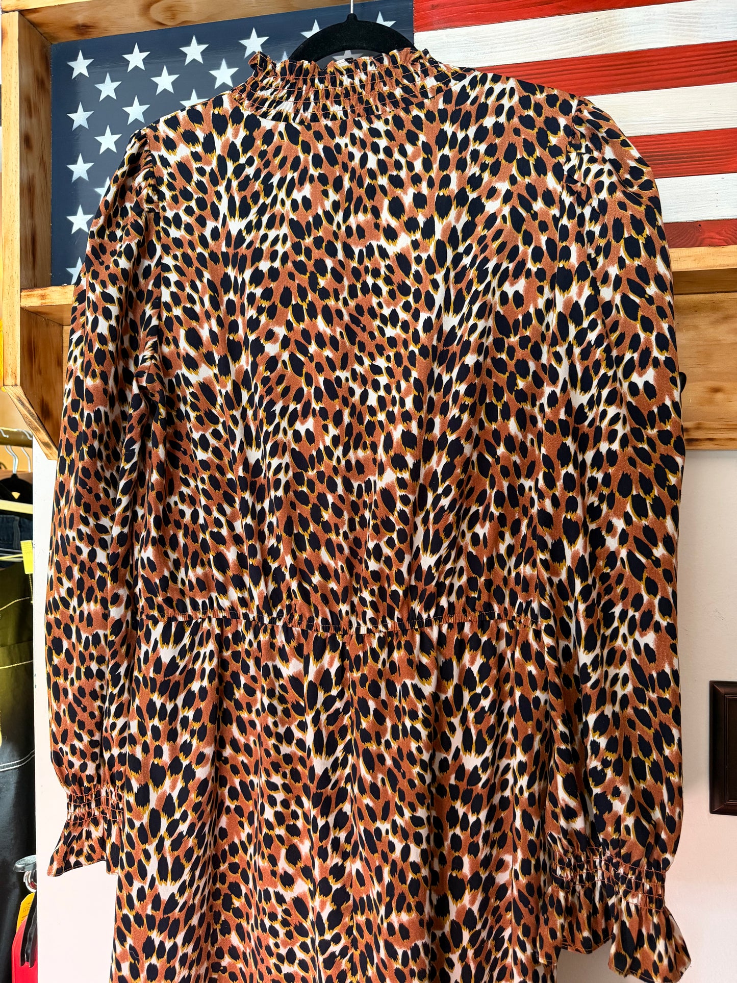 THML | Leopard Print Dress, L