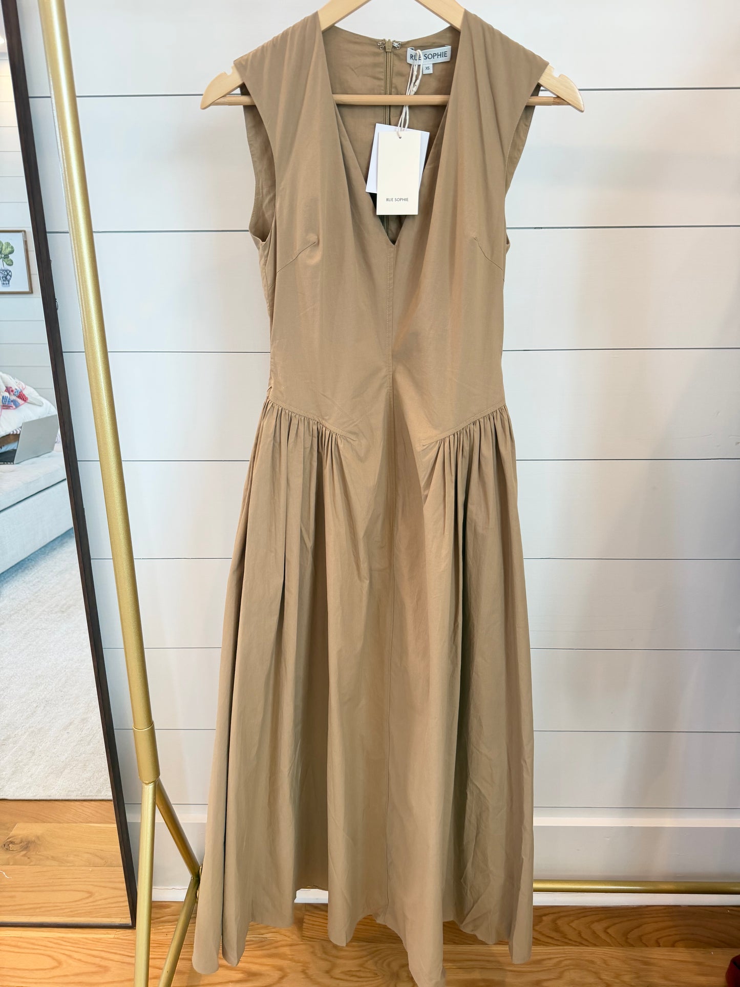 Rue Sophie | Talia Side Gathered Dress, XS