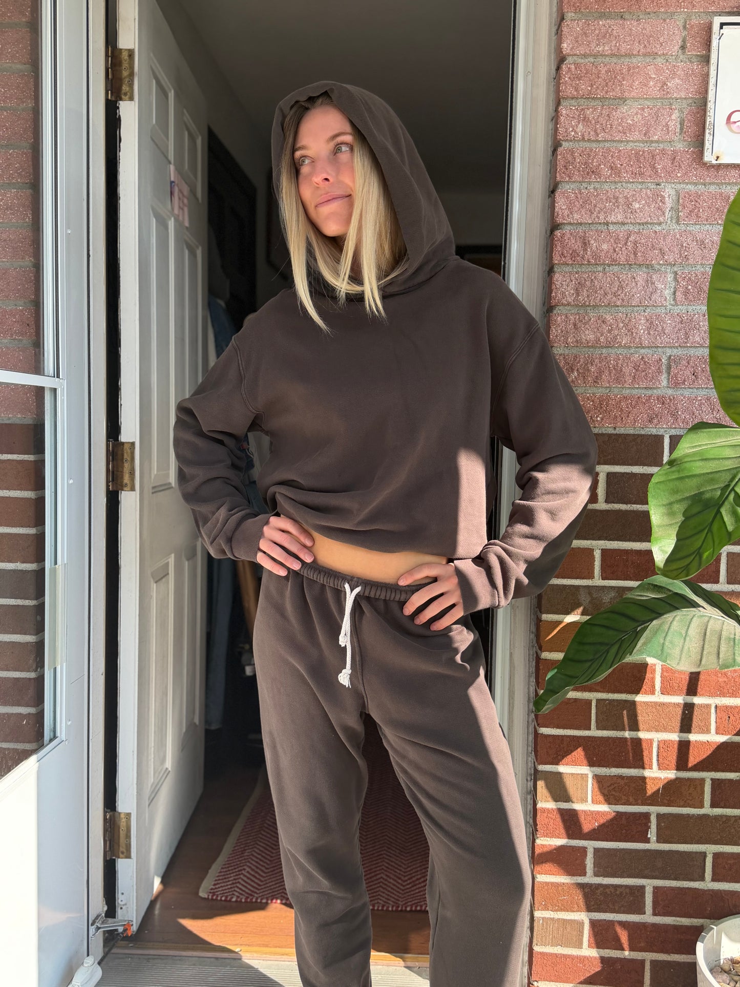 Perfectwhitetee | Dark Brown Lounge Set, M