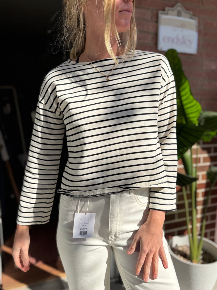 Miou Muse | Striped Long Sleeve, M