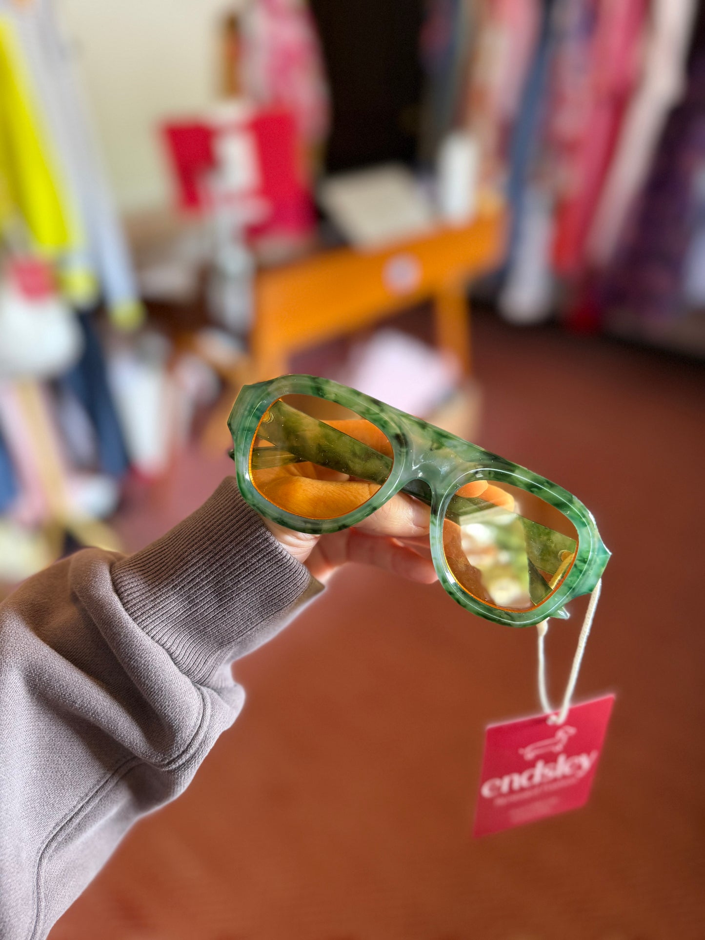 Green/Yellow Tinted Glasses