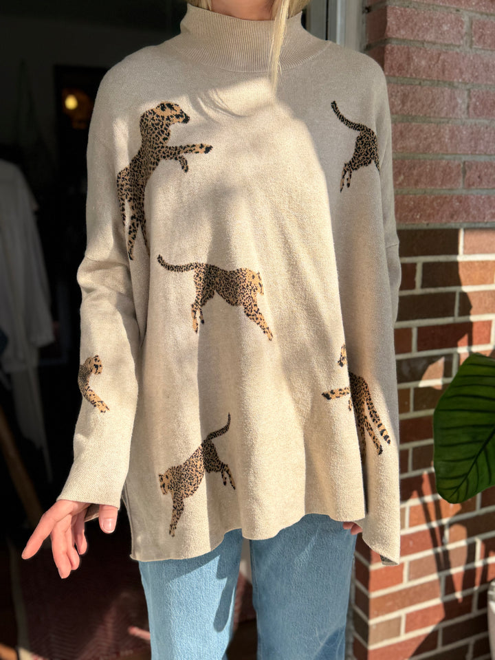 Entro | Cheetah Sweater, L