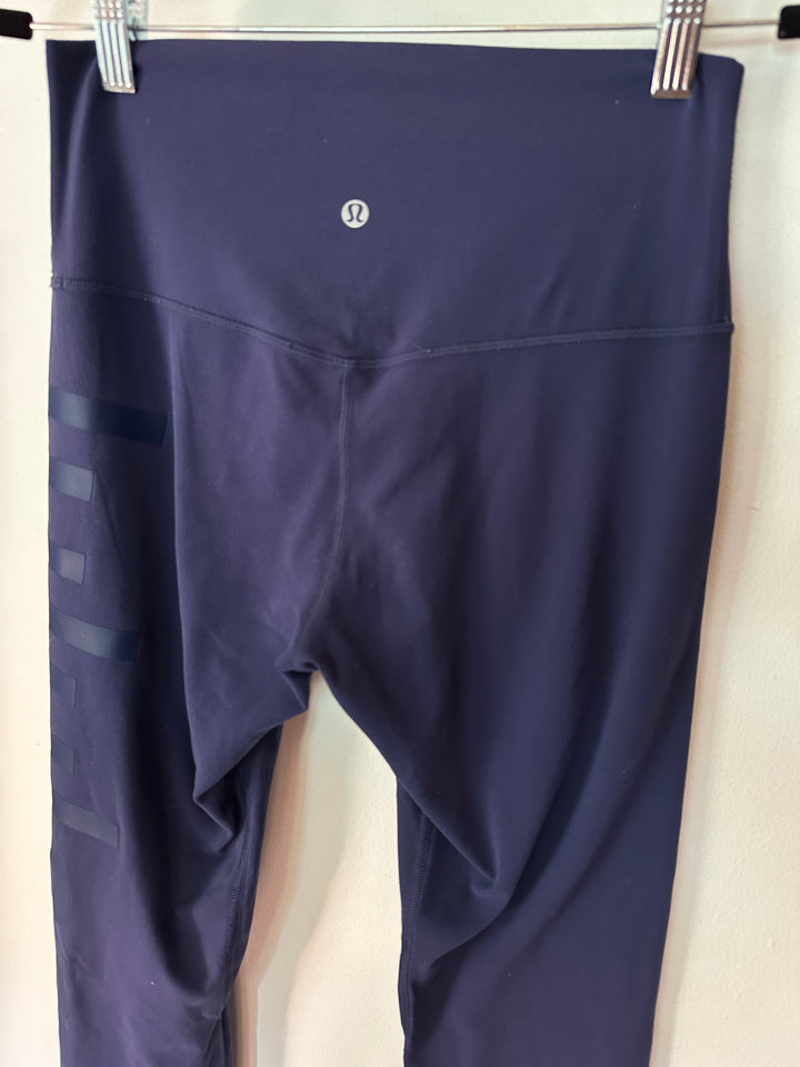 Lululemon | Navy Blue Labeled Leg 7/8 Leggings