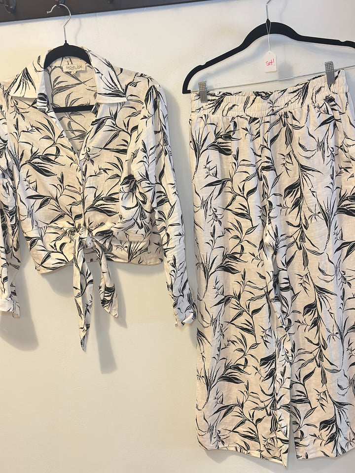 Rachel Zoe | Linen Printed Set