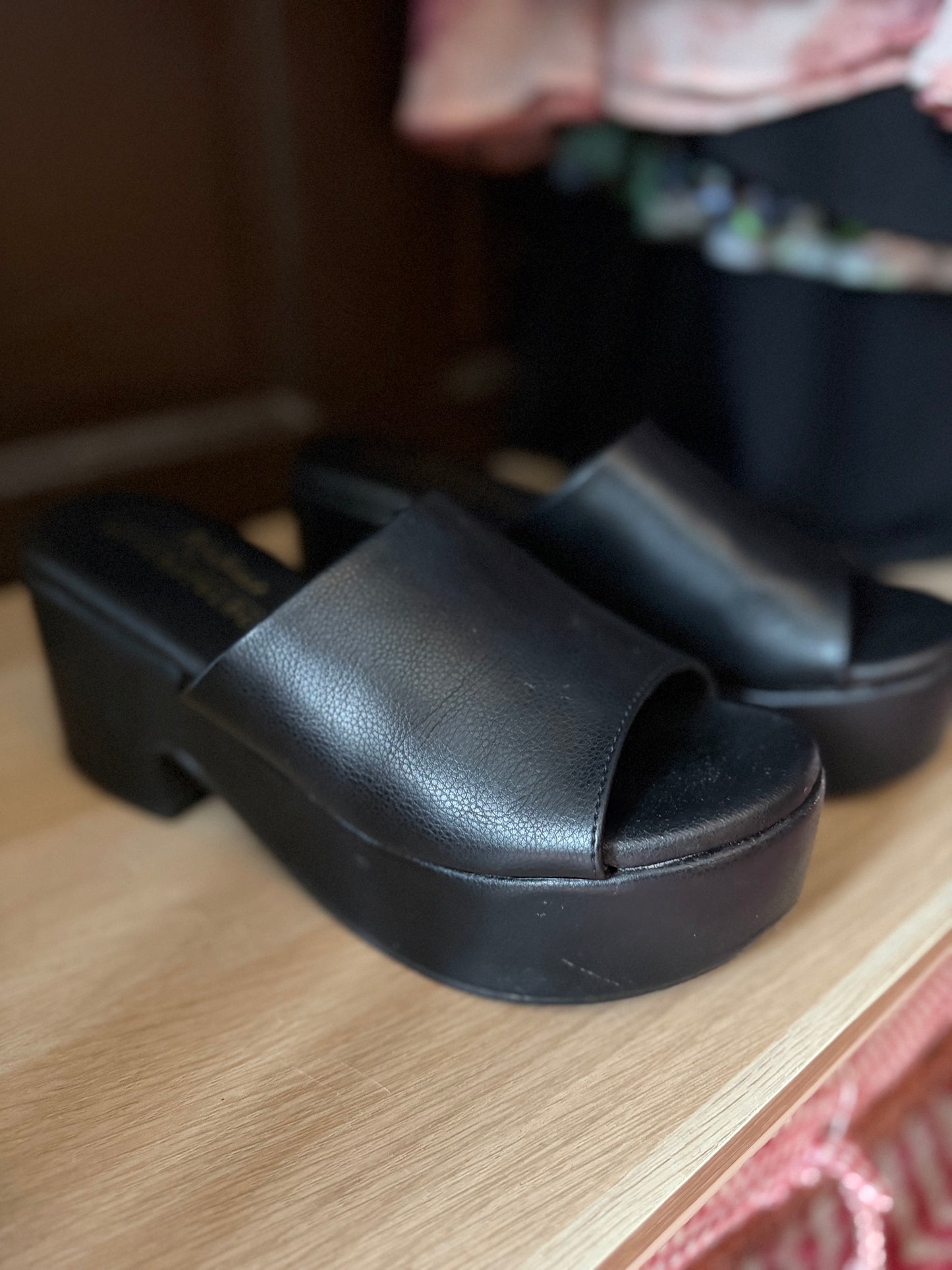 Matisse x Anthropologie | Black Platform Slide