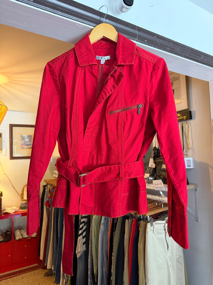 Cabi | Zip Up Belt Jacket, M
