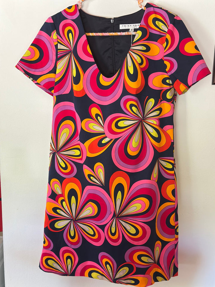 Trina Turk | Retro Floral Print Dress