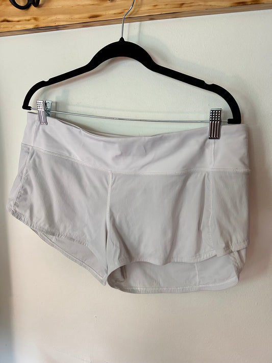 Lululemon | White Athletic Shorts