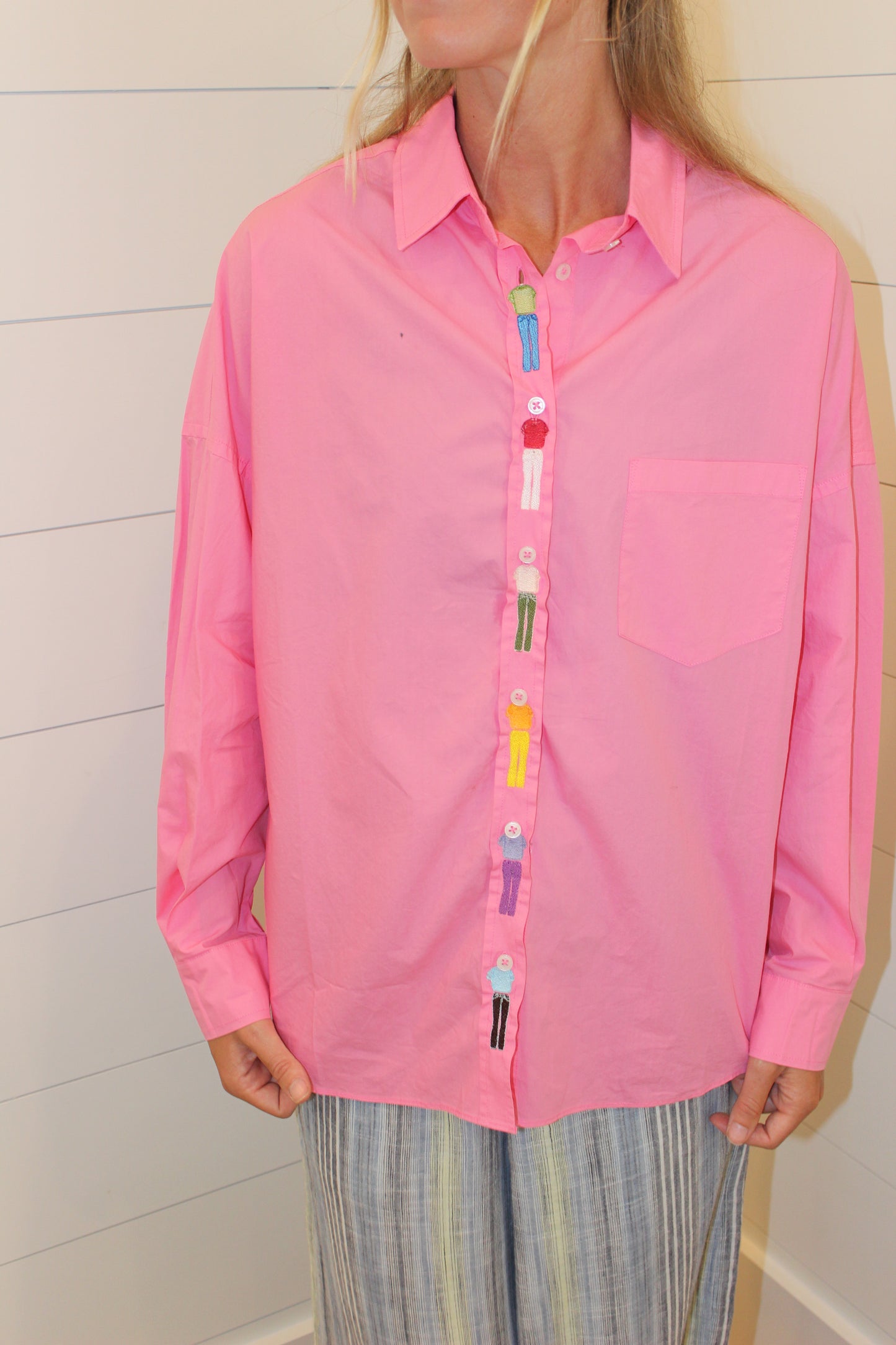 Endsley | Little People Button Down Long Sleeve, M