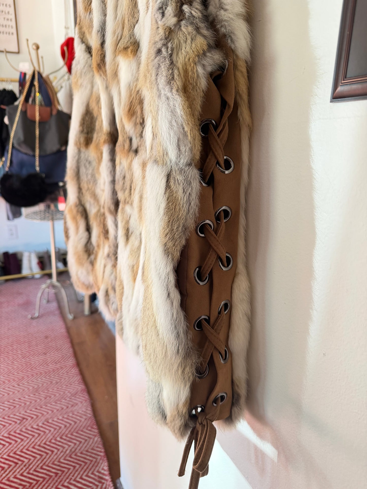 Love Token | 100% Rabbit Fur Vest, M