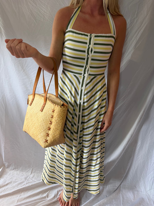 Tuckernuck | Tie Neck Midi Dress, XS