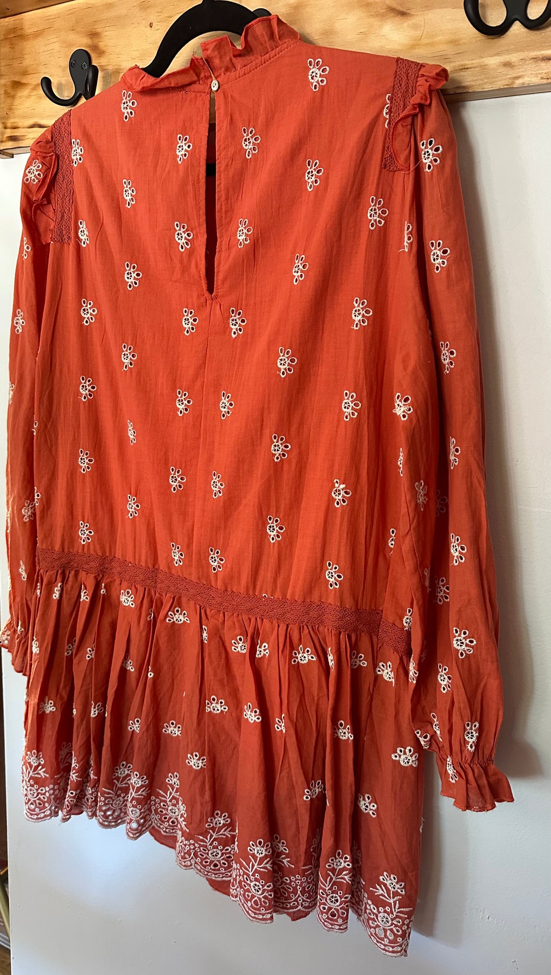 Aly Daly | Orange Eyelet Dress, L