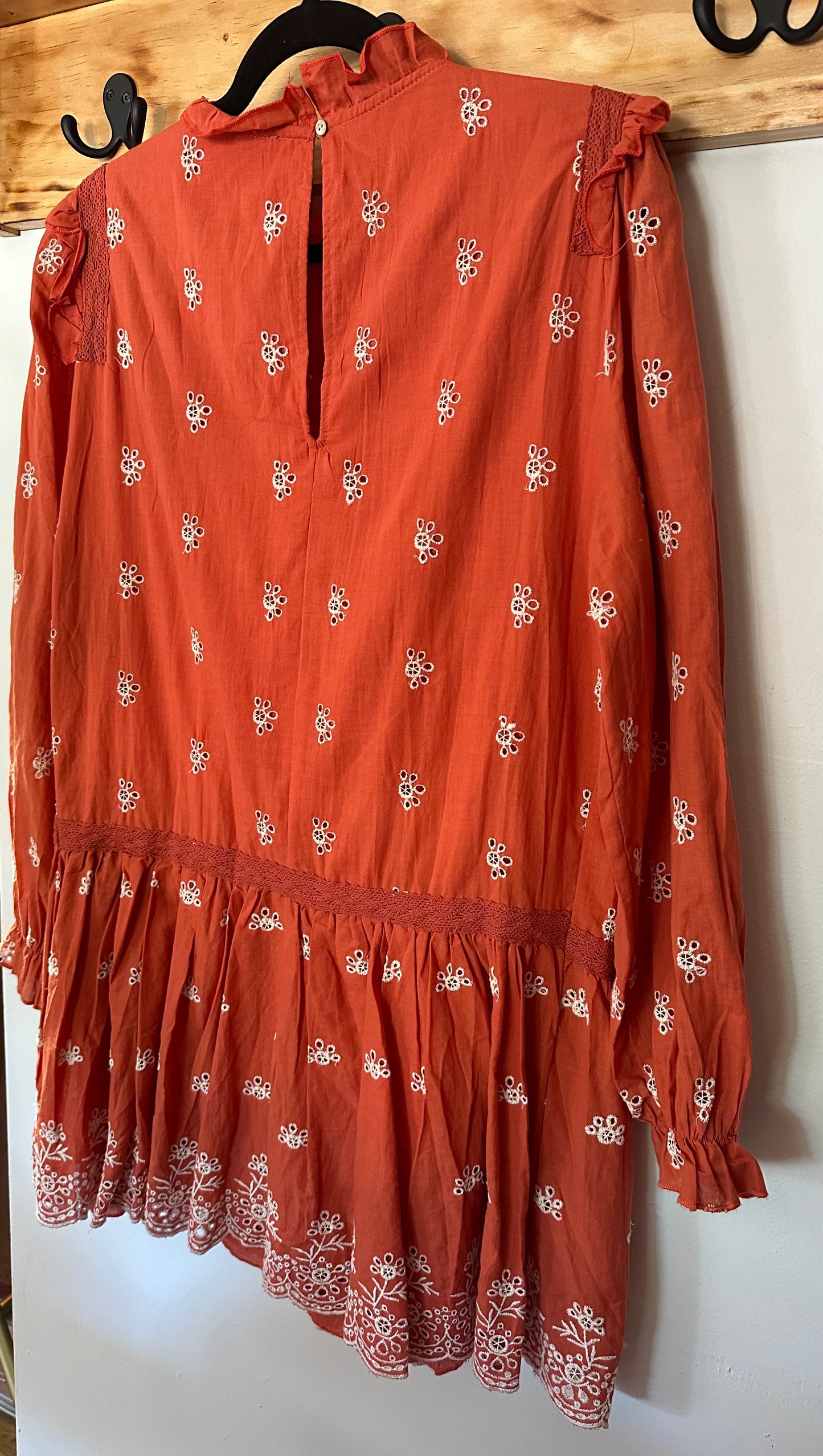 Aly Daly | Orange Eyelet Dress, L