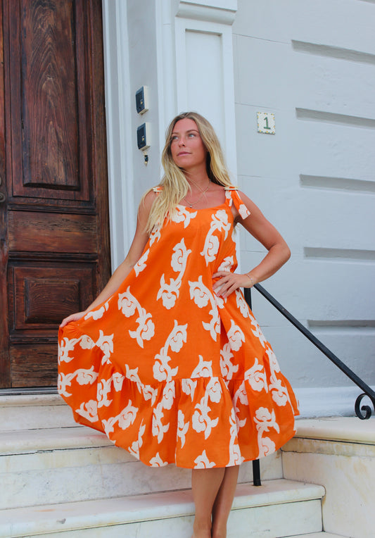 Exquise | Phoebe Flounce Dress, XS/P