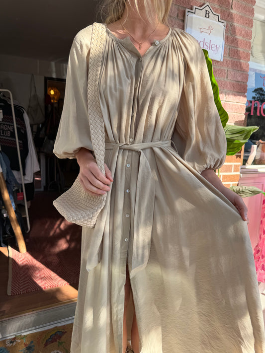 & Other Stories | Button Down Tie Waist Dress, XS