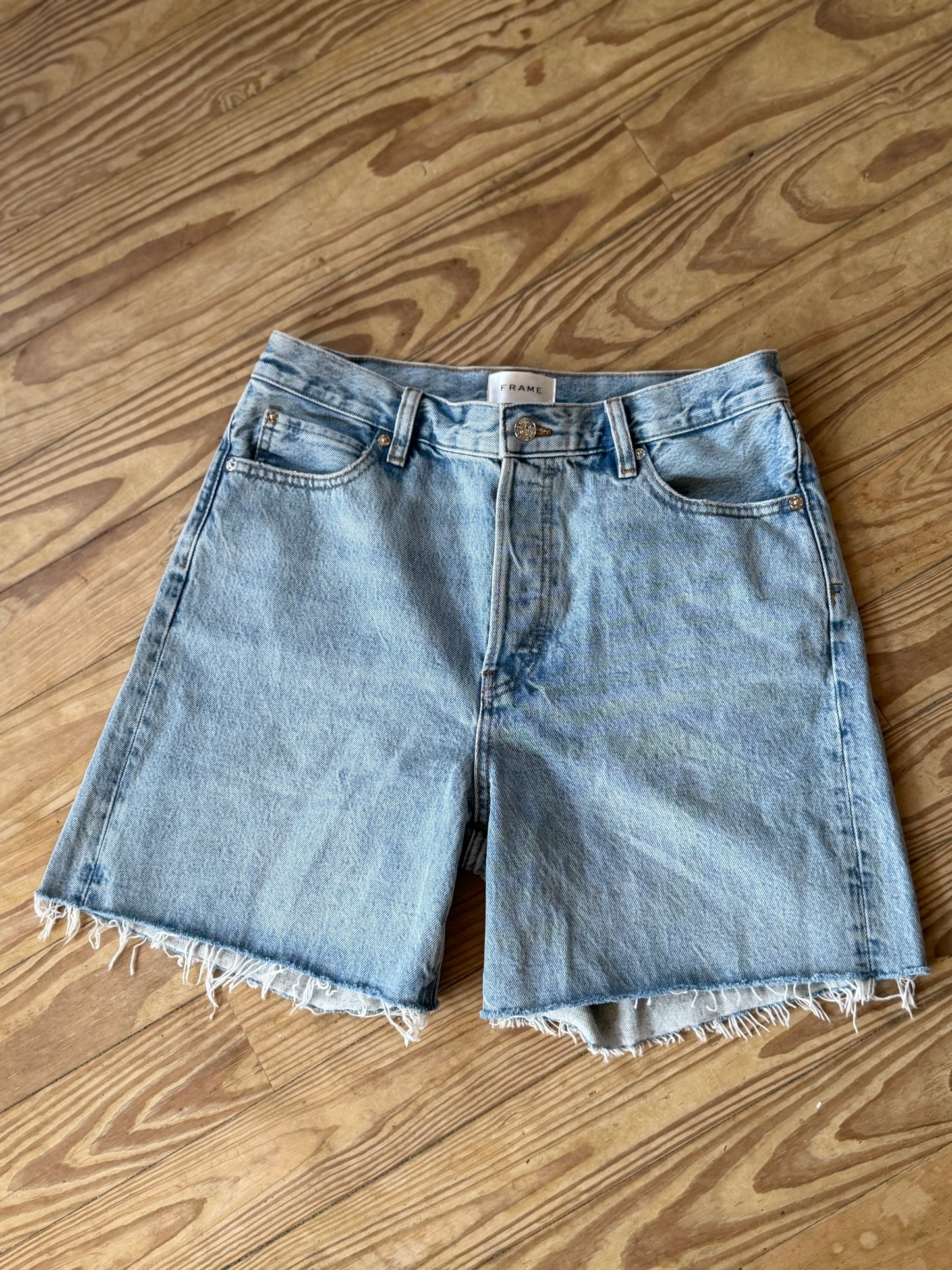 Frame | Long Denim Shorts, 29