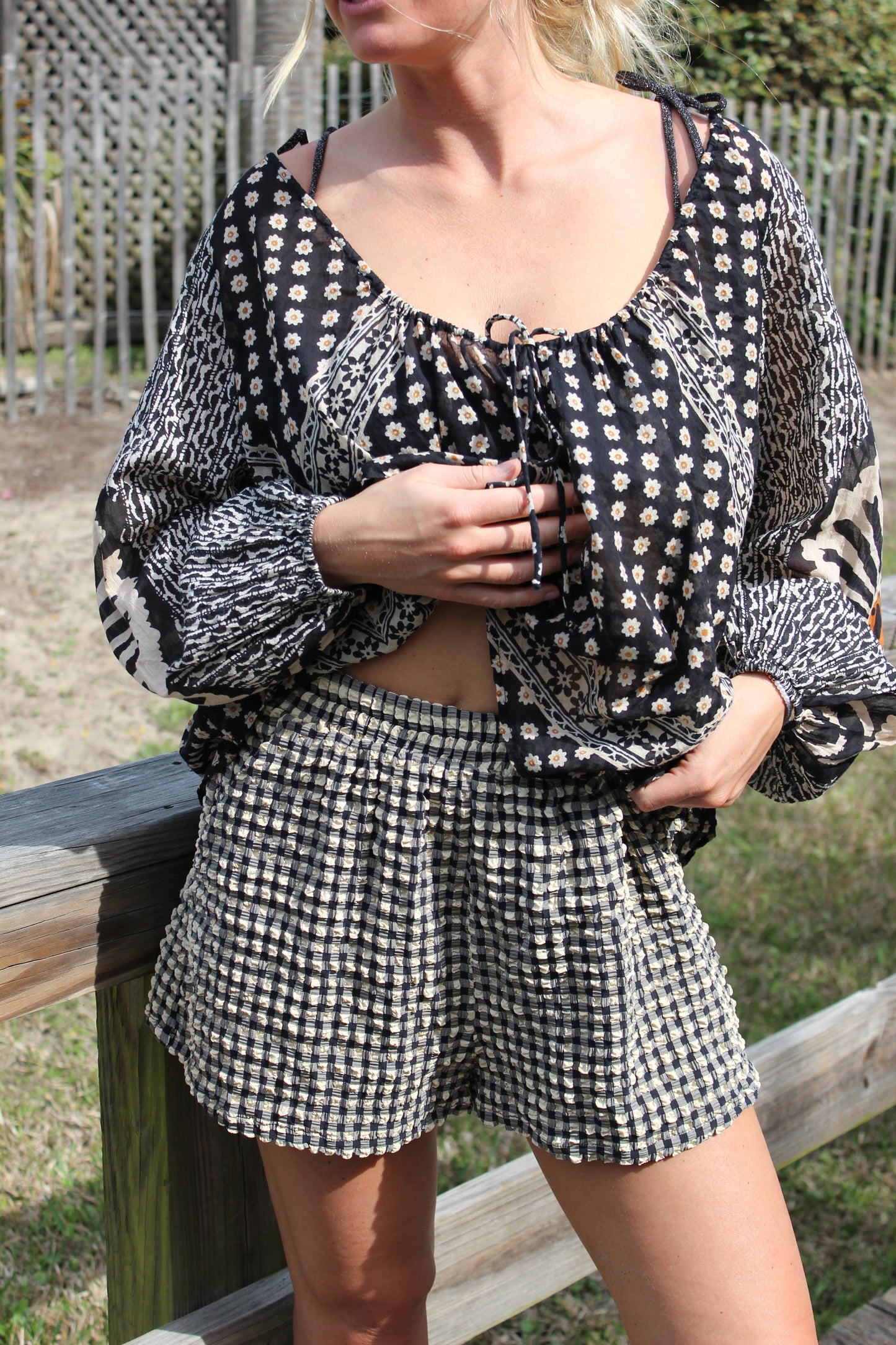 Free People | Lightweight Floral Blouse, XS